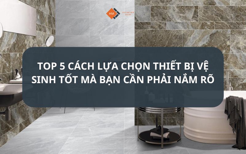 TOP 5 CÁCH LỰA CHỌN THIẾT BỊ VỆ SINH TỐT MÀ BẠN CẦN PHẢI NẮM RÕ