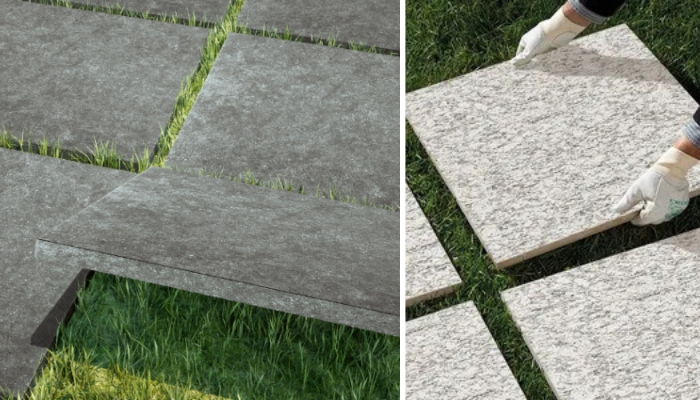 Viên gạch với độ dày từ 10mm, sử dụng xương granite đặc chắc – tiêu chí quan trọng giúp gạch lát sân chống trơn chịu lực luôn bền vững, không cong vênh hay nứt gãy khi sử dụng