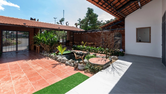 Sử dụng gạch đỏ đất nung trong phong cách truyền thống của Việt Nam cổ xưa