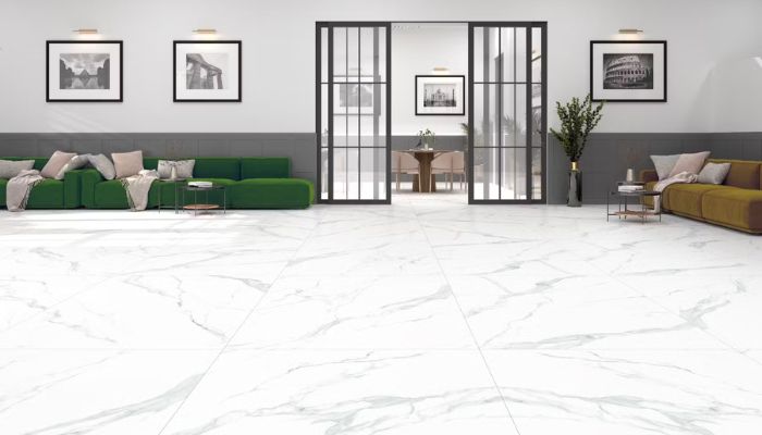 Vẻ đẹp tinh tế với gạch marble trắng vân mây cho không gian sống hiện đại