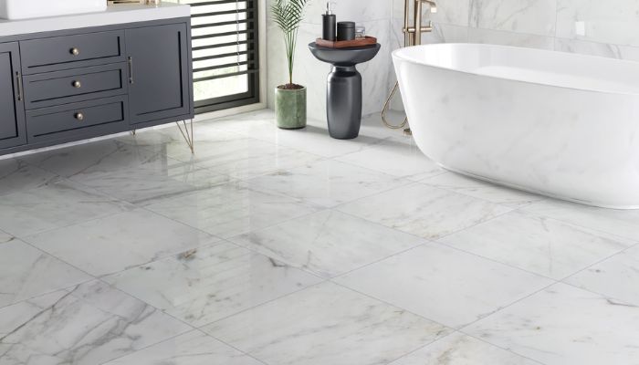 Gạch marble trắng_ Sự lựa chọn hoàn hảo cho không gian phòng tắm thanh lịch