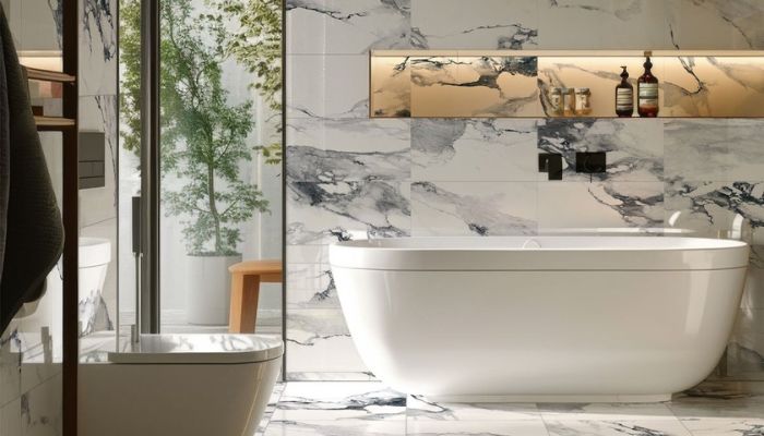 Gạch ốp tường nhà tắm đẹp – Xu hướng thiết kế năm 2025