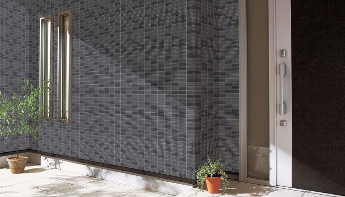 Gạch thương hiệu Inax ốp tường mặt tiền