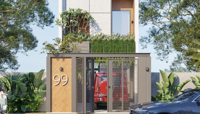 Phối màu trong thiết kế này đạt chuẩn nguyên tắc phối màu kiến trúc hiện đại