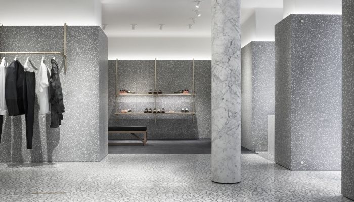 Ứng dụng gạch Terrazzo vào showroom