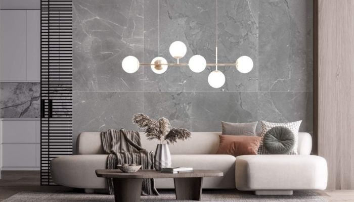 Ứng dụng gạch xi măng vào phòng khách