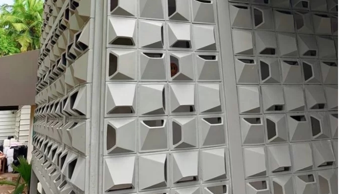 Gạch bông gió bánh ú (3D)