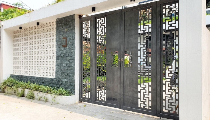 Gạch bông gió ốp tường mặt tiền