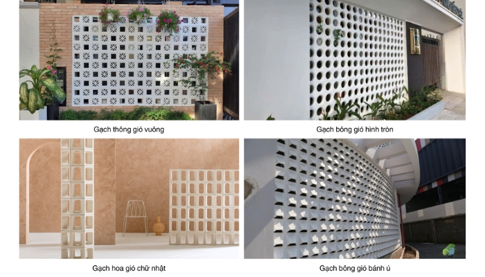 Các mẫu gạch bông gió trên thị trường