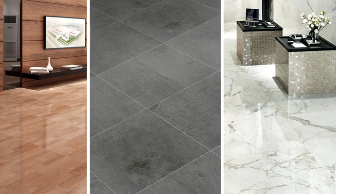 Sự da dạng về các bề mặt trên viên gạch men