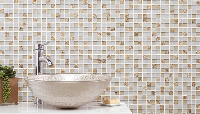 Ứng dụng gạch mosaic vào không gian phòng tắm