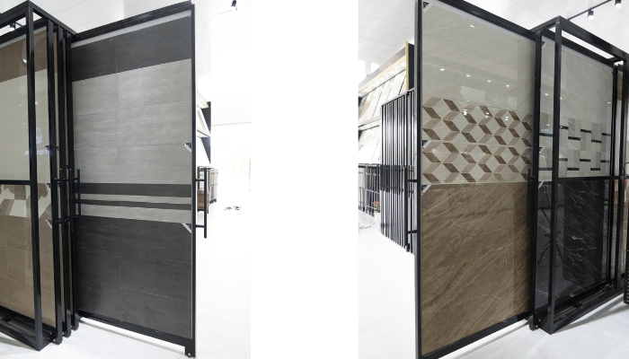 Showroom Gạch Hải Minh đa dạng các loại gạch ốp chân tường giúp khách hàng có nhiều sự lựa chọn