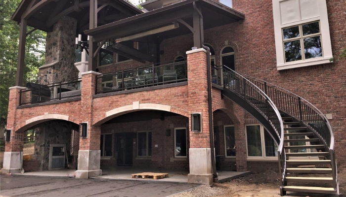 Gạch ốp cổng giả cổ