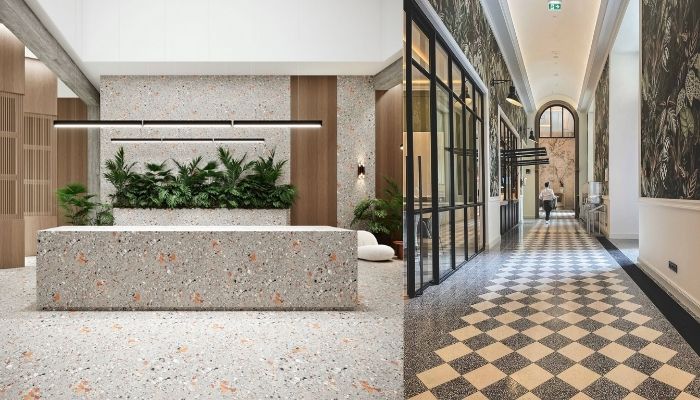 Gạch Terrazzo - Giải Pháp Tối Ưu Chi Phí Và Bền Vững Cho Không Gian Sống Của Bạn 13 Gạch terrazzo với kích thước 120x120cm