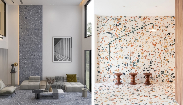 Gạch terrazzo ứng dụng vào phong cách Nghệ thuật đương đại (Contemporary Art)