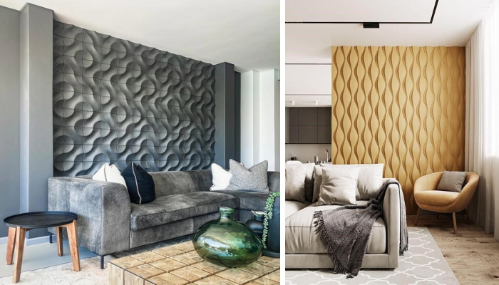 Hiệu ứng 3D, texture nổi – Gạch không còn “phẳng”