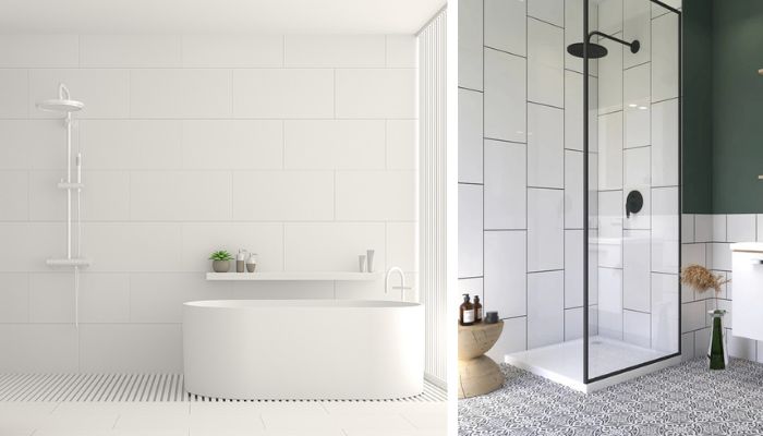 Gạch 30x60 Giá Bao Nhiêu? Mẫu Đẹp, Bảng Giá Mới Và Cách Chọn Chuẩn 9 Gạch màu trắng trơn ốp tường đơn giản