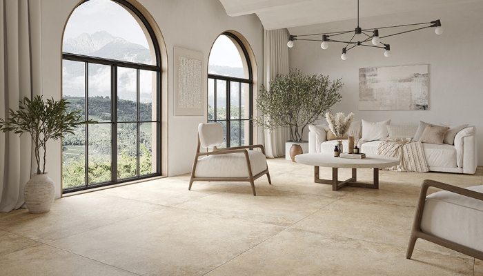 Gạch 80x80: Bảng Giá Mới Nhất, Mẫu Đẹp Và Kinh Nghiệm Chọn Gạch 2025 23 Biến tấu không gian trở nên ấm cúng kết hợp vẻ đẹp tinh tế cùng gạch 8080 màu be