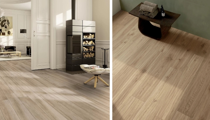 Dòng gạch giả gỗ Taicera cũng mang lại cảm giác ấm cúng, gần gũi