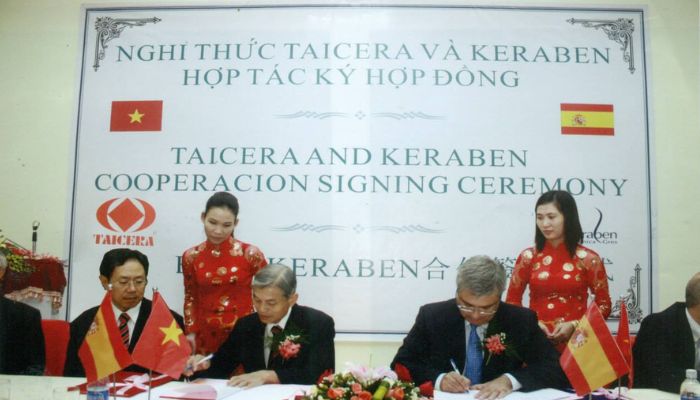 Taicera ký kết hợp tác với Keraben