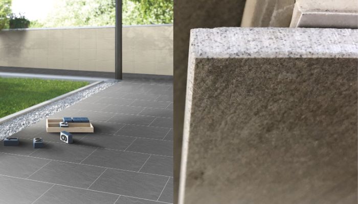 ​​​​​​​Xương gạch đồng chất đồng nhất với bề mặt